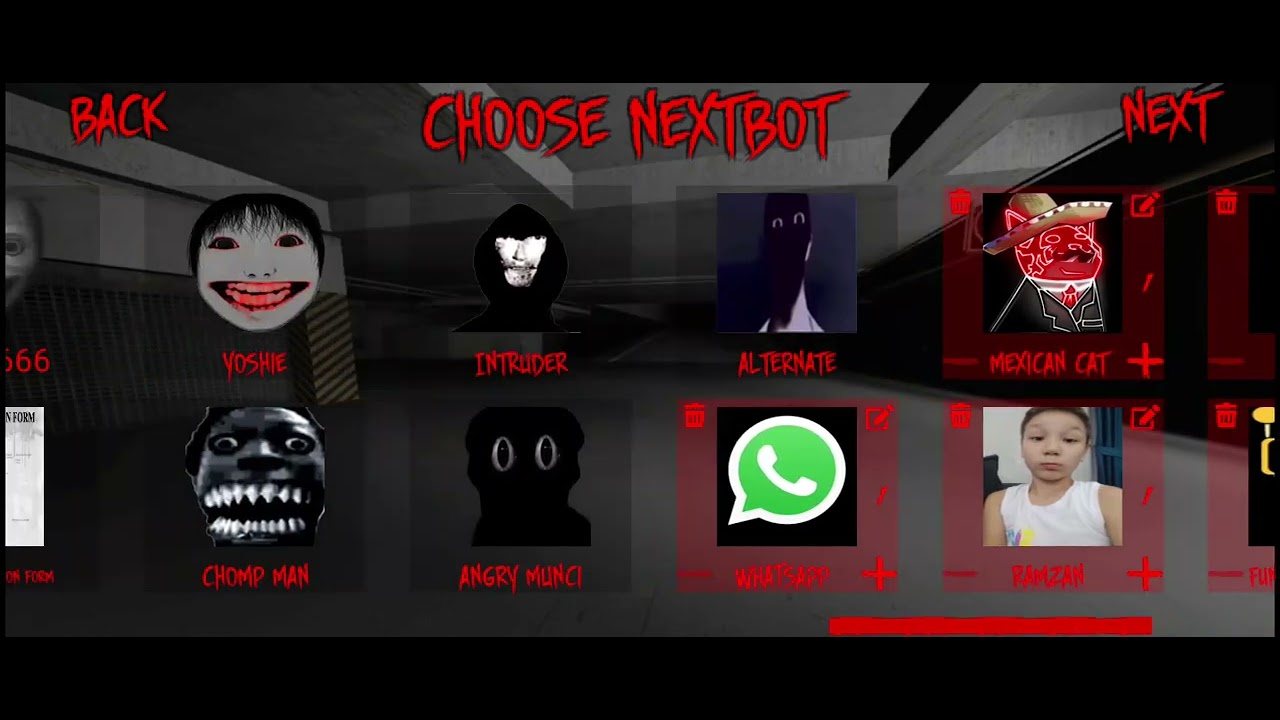 WHATSAPP OWAKCX Ramzan Funbot Vudi Patrick Bateman And Man face Nextbot GMod