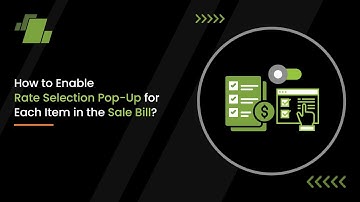 How to Enable Rate Selection Pop-Up for Each Item in the Sale Bill?