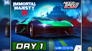 NFS No Limits | Day 1 - Tushek Aeon E | Immortal Majesty II