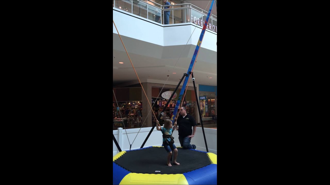 Bungee jumping at mall YouTube