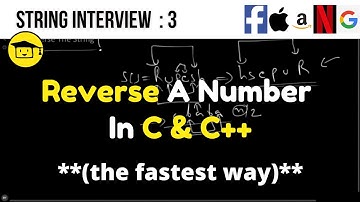 Reverse A Number In C & C++