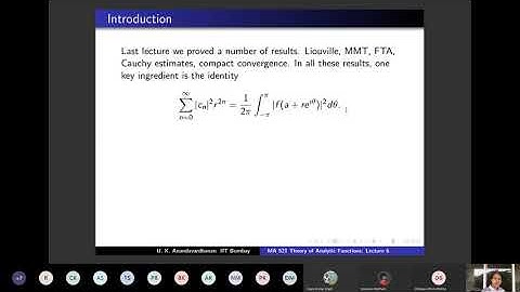 MA521 Theory of Analytic Functions Lecture 6