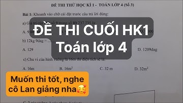 L4 - ĐỀ THI THỬ CUỐI KÌ 1 (năm 2022). ĐK học cô Lan 0968035669👩‍💻