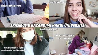 Erasmusu Kazandim Hangi̇ Ülke Ve Üni̇versi̇te? Cildimi Nasıl Düzelttim? Vizeme Çalışıyorum Vlog