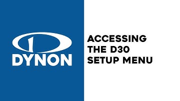 Accessing the D30 Setup Menu: SkyView HDX Installer Quick Tip
