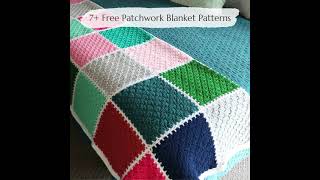 7 Free Crochet Patchwork Blanket Patterns