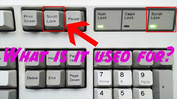 What is the scroll lock button used for?