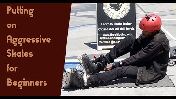 Putting on aggressive skates for beginners | B Free Blading Academy 1.1 | Learn to Inline Skate