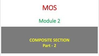 MOS,  module 2,  composite section problems (22/09/2020)