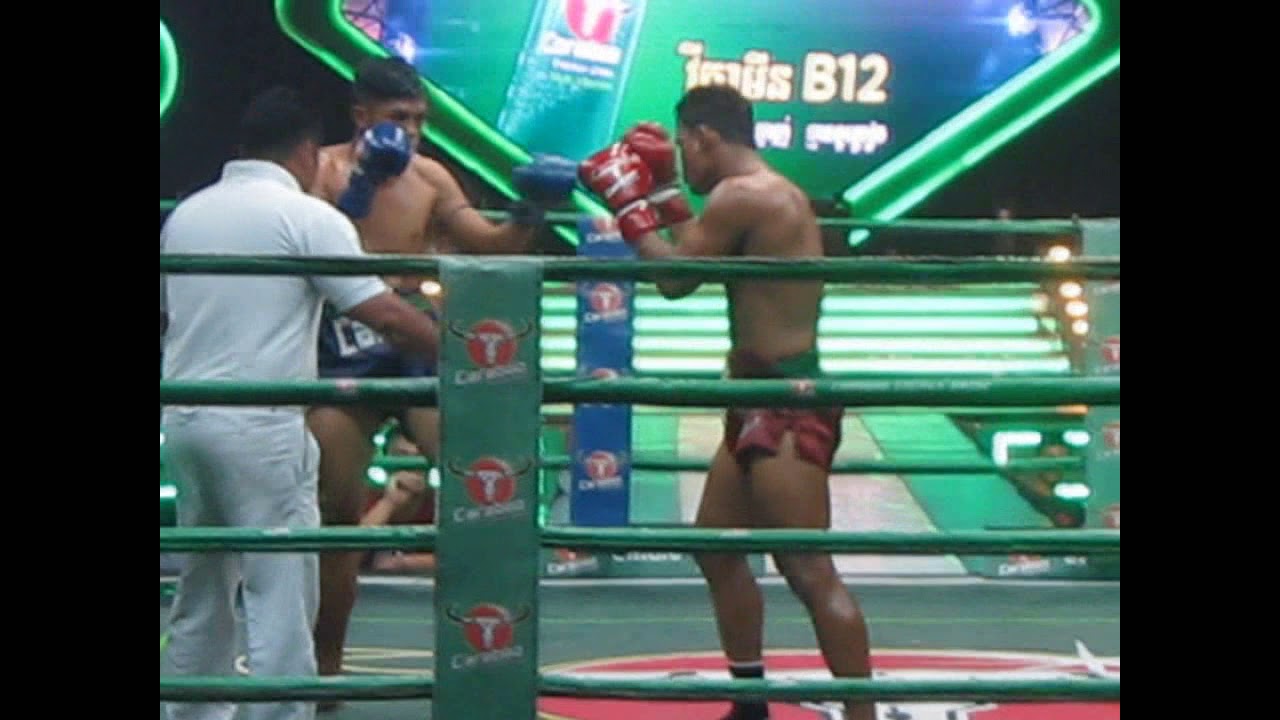 Kun Khmer, Meun Sophea Vs Thai, Kingdeng Ayung, Bayon boxing, 10 Dec 2017   Fights world post
