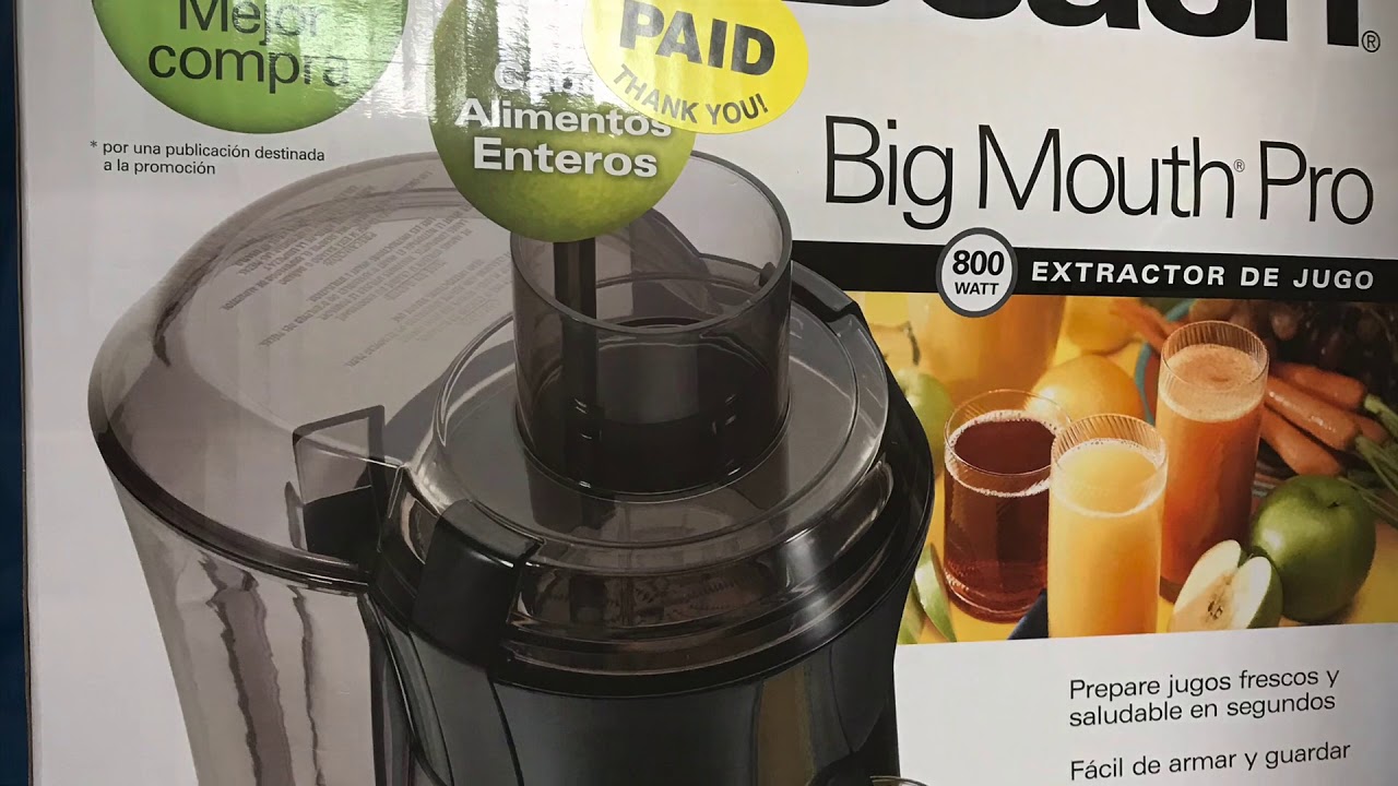 Hamilton beach big mouth pro juicer extractor đập hộp máy ép nước trái