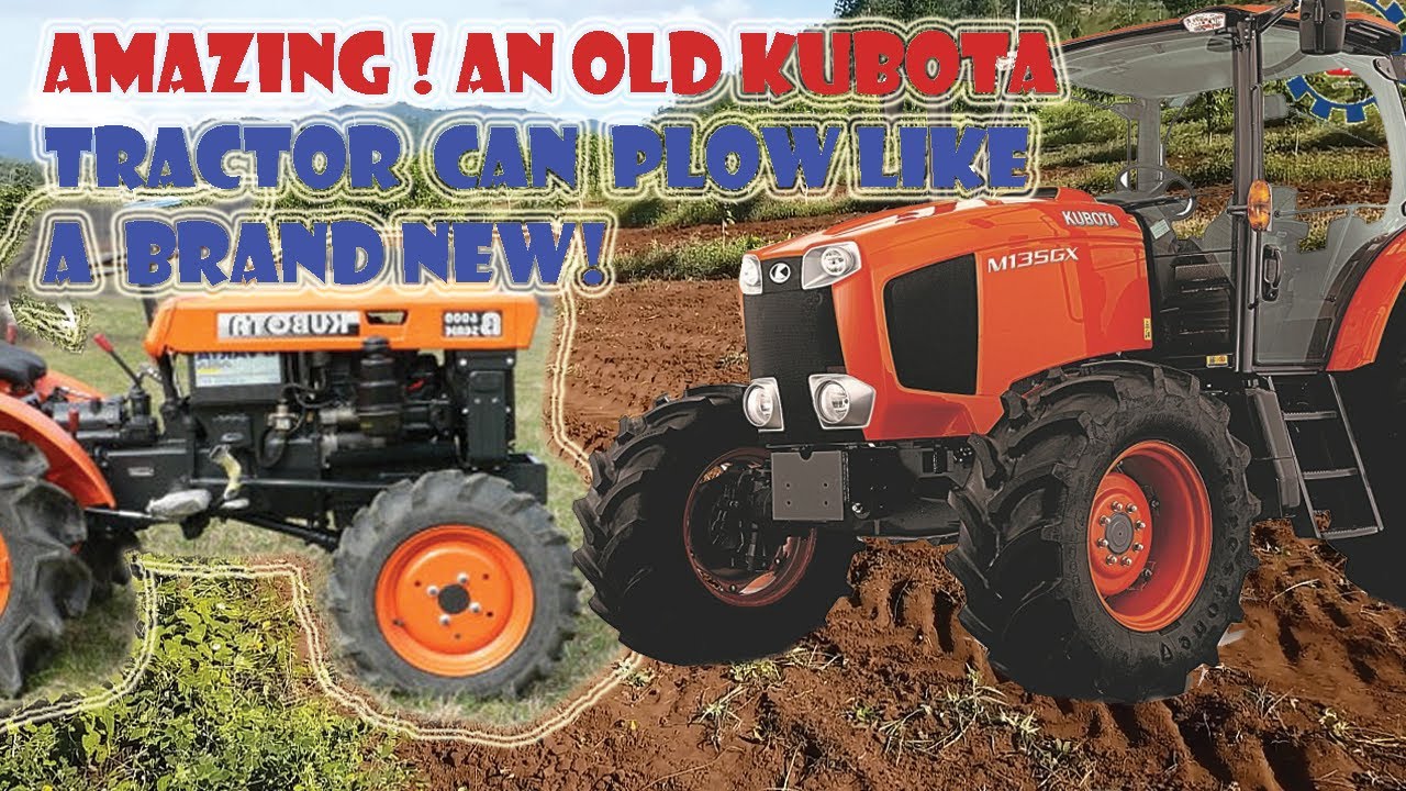 amazing that a very old tractor can plow.