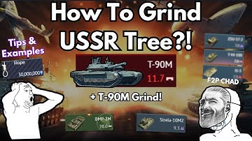 How to Grind USSR Tech Tree?!🤔| LOOONG Grind for T-90M🔥(The FASTEST Nuke You Ever Seen!)