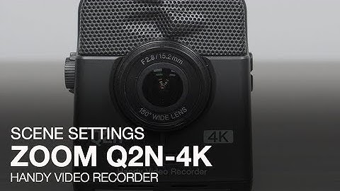 Zoom Q2n-4K: Scene Settings