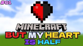 Minecraft But My Heart is Half 🤯 And I defeat Enderdrgon💥 How is possible 📹