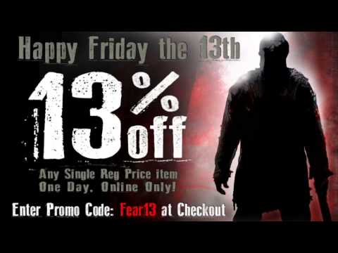 Friday the 13th Spirit Halloween Sale