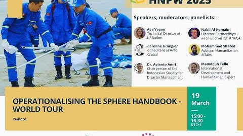 HNPW 2025: Operationalising the Sphere Handbook – World Tour
