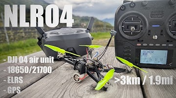 NLRO4 - 3d printed Nanolongrange FPV drone with DJI O4