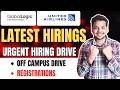 Globallogic , United Airlines Biggest Hiring Drives | Off Campus Job Drives for 2026, 2025 Batch