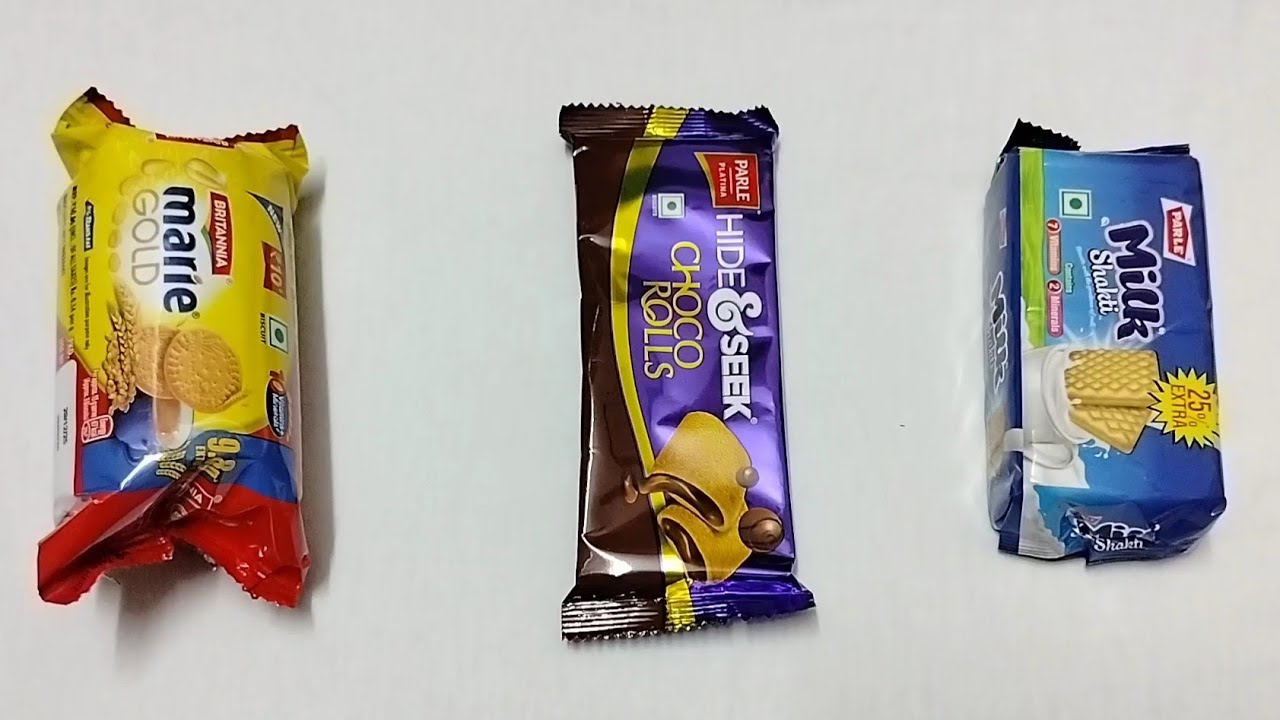 Marie Gold vs Hide & Seek Choco Rolls vs Milk Shakthi || Cookies 🍪🍪 || Biscuit 🍪