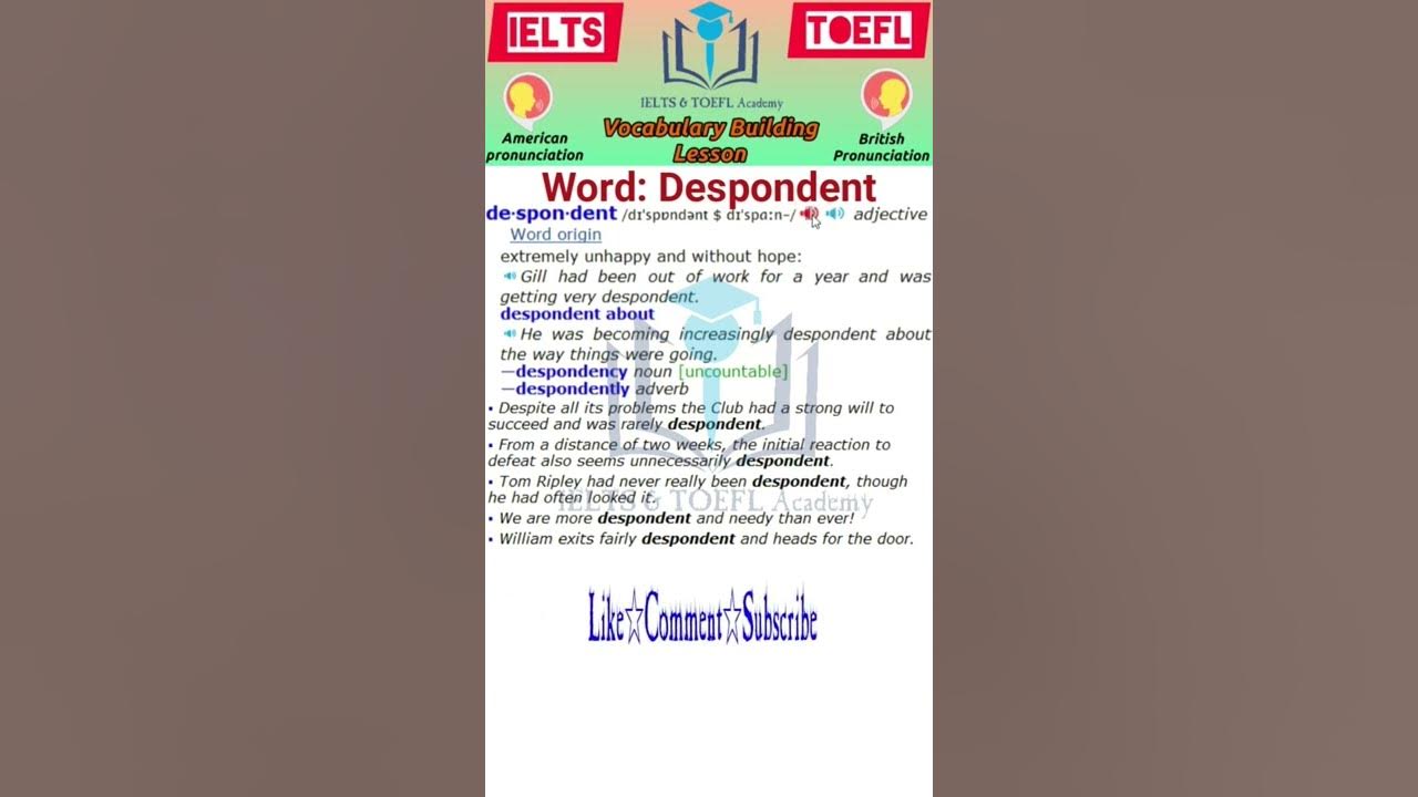 despondent-meaning-and-examples-american-and-british-pronunciations
