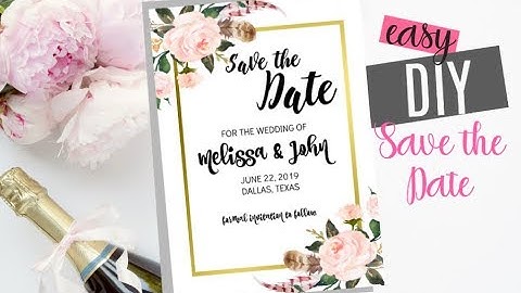 Easy DIY Save the Dates in just 5 Minutes!!!