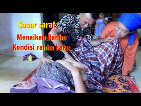 PIJAT PERUT MENAIKAN RAHIM, KONDISI RAHIM PASIEN KAKU #PIJATPERUT#SASARSARAF