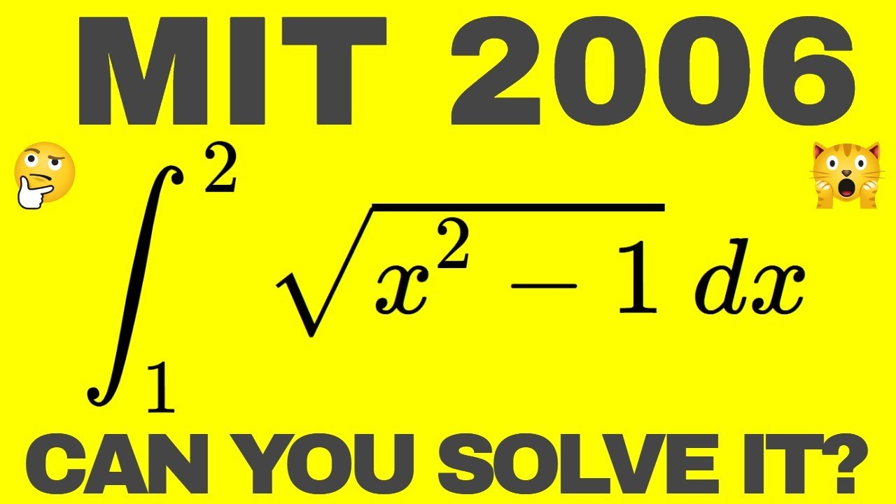 MIT Integration Bee 2006 #39 - YouTube