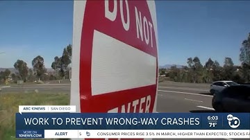 Work to prevent wrong-way crashes