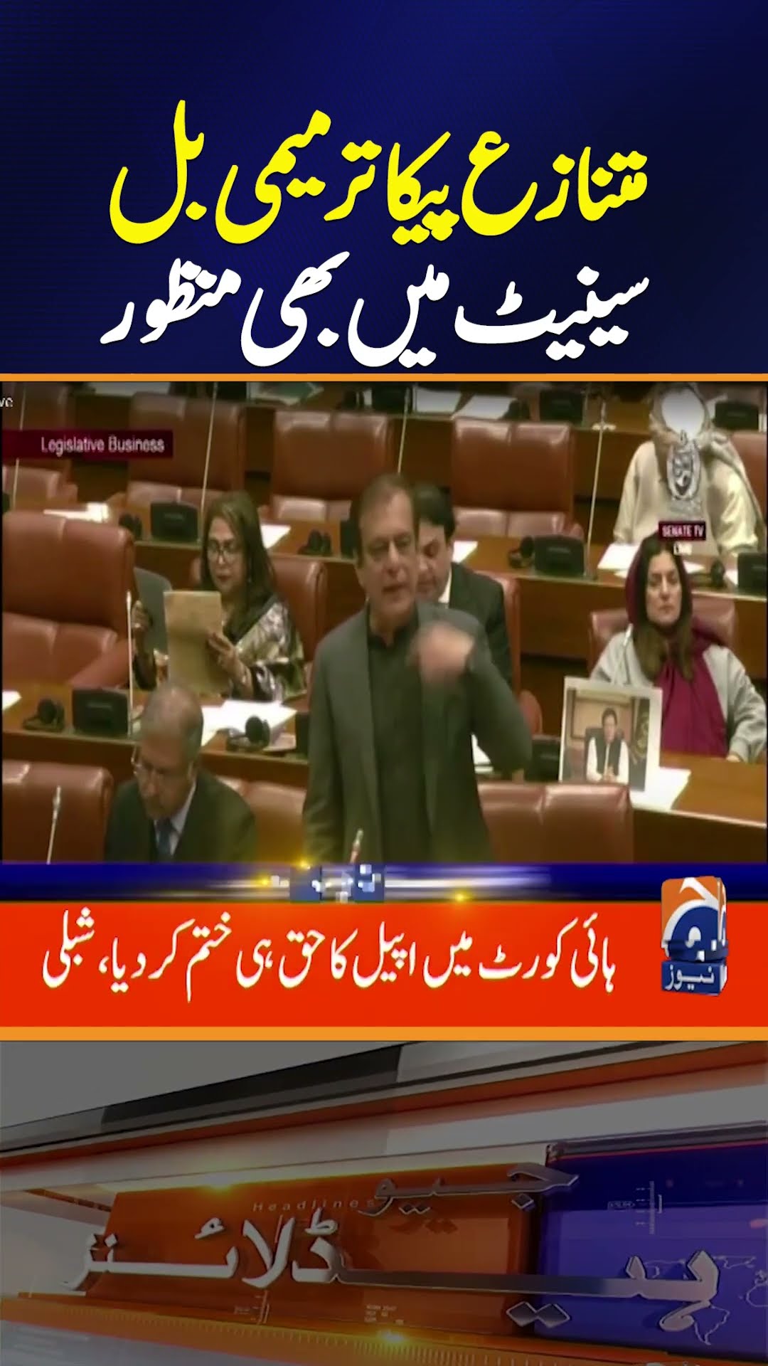 PECA Act Passed in Senate Amid Opposition Protest | Geo News