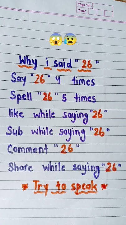 why did I say '26'😰#shorts