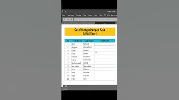 Menggabungkan Kata di MS Excel #excel #exceltutorial #exceltricks #jagoexcel #shorts #fyp