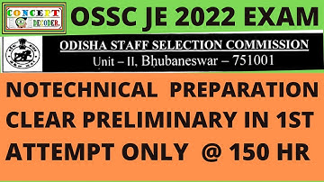 OSSC JE 2022 NONTECH PREPARATION | OSSC JE 2022 NONTECH STRATEGY | OSSC J E 2022 RECRUITMENT