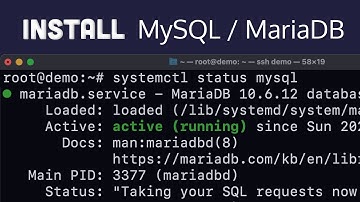 Install and configure MySQL / MariaDB (Ubuntu)