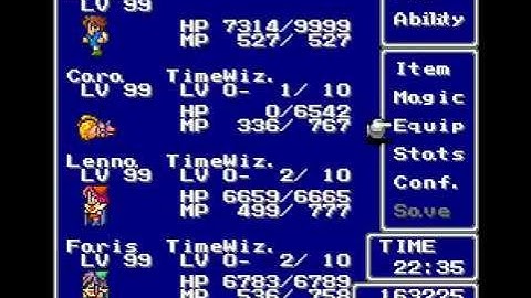 [BUG] Final Fantasy V - Transforming Item