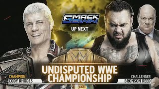 Cody Rhodes vs Bronson Reed | SmackDown Nov 14, 2025