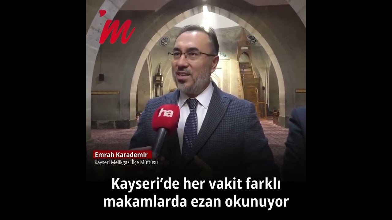 Hunat Camii’nde 5 Vaktin Ezan Farklı Makamlarla Yankılanıyor