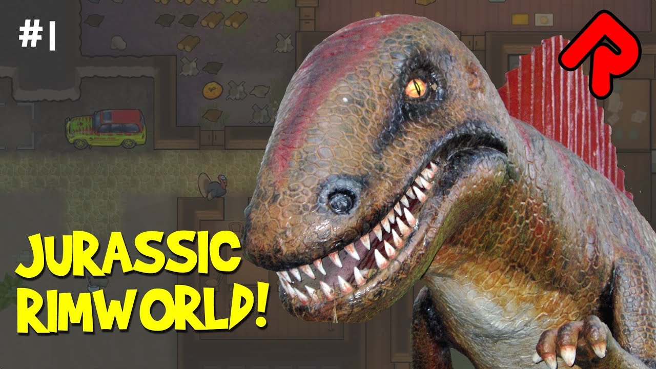 gaming logo JURASSIC RIMWORLD: Dinosaur Mod Inspired by Jurassic World Evolution! (#1)