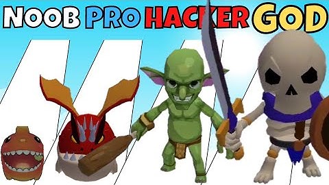 NOOB vs PRO vs HACKER vs GOD in Dragon Rush 3D Merge and Run