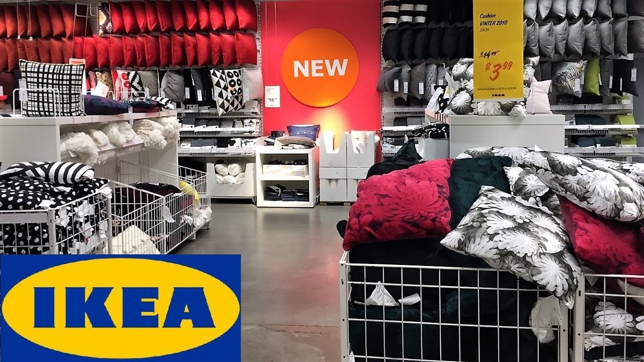 IKEA SPRING SUMMER PILLOWS OUTDOOR HOME DECOR SHOP WITH ME SHOPPING STORE WALK THROUGH 4K