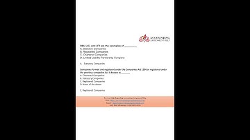 Accounting Assignment Help