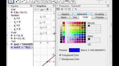 Linear Function Basic with Geogebra