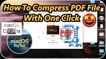 How to compress a Pdf file with one click , Mac OS Big Sur , Mac OS Catalina