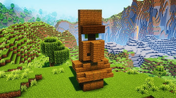 Minecraft Villager Statue Tutorial 1.21 - How to Build a Villager Statue in Minecraft