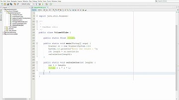 java program to calculate and display volume of cube