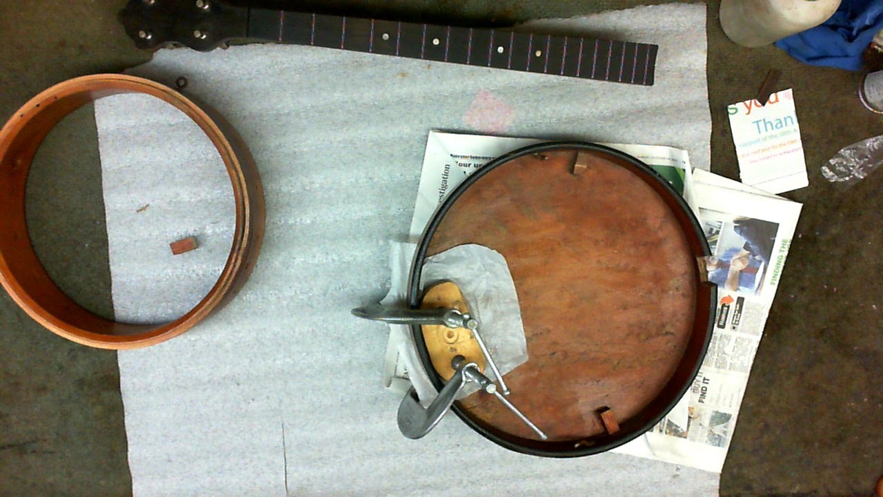Tenor banjo restoration part 5