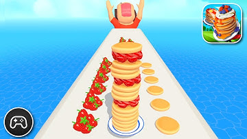 Pancake Run - Gameplay Walkthrough Part 23 - Simulation Game Levels 221-224 (iOS, Android)