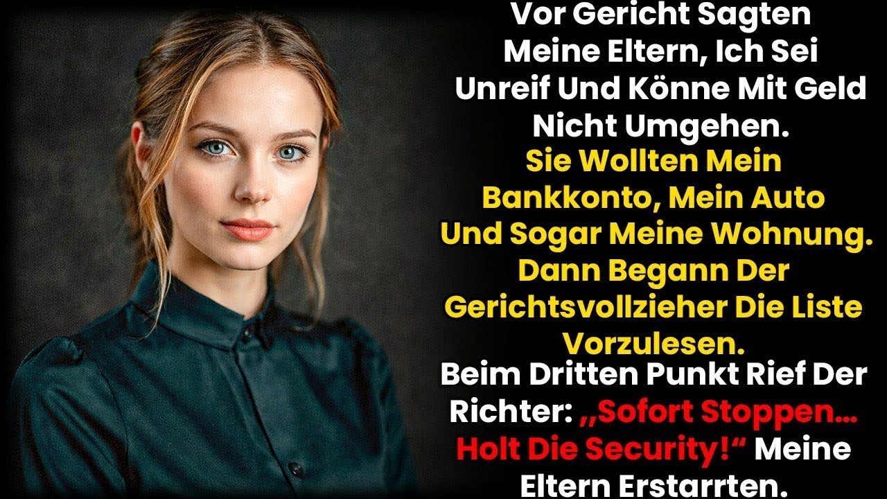 Meine Eltern Forderten Vor Gericht Alles Von Mir — Bis Der Gerichtsvollzieher Die Liste Vorlas…