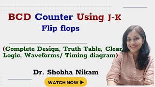 Information BCD Counter Using JK Flip-Flops | Complete Design, Truth Table & Waveforms | Digital Electronics Update