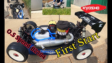 O.S Speed - B2104 - First Start After OIL BATH - Break IN - KYOSHO INFERNO MP10 TKI3 - 25% NITRO 💥🔥
